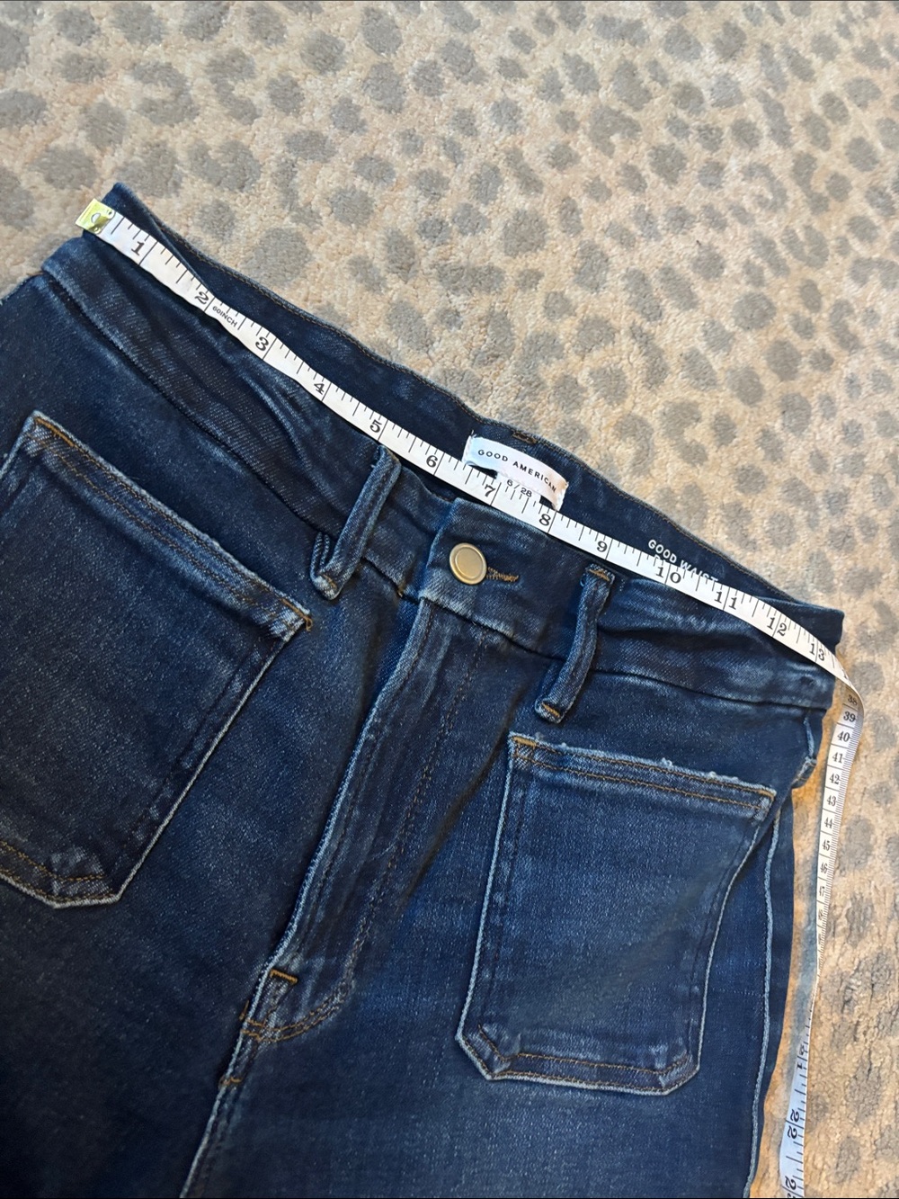 Good American Soft-Tech Good Waist
High-Rise Palazzo Jeans - Picture 12 of 15